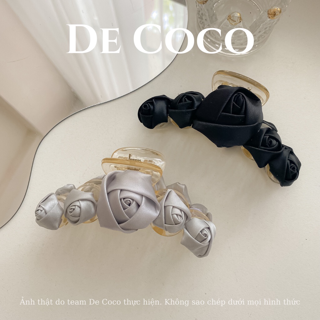 Kẹp tóc hoa hồng decoco.accessories