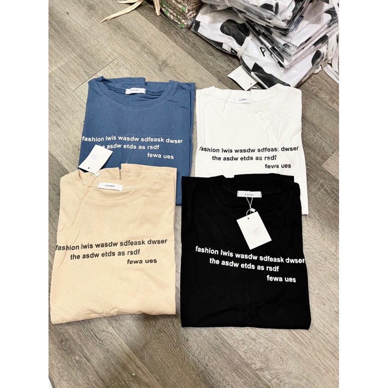 Áo phông chữ nhỏ - A.studio hàng QC | BigBuy360 - bigbuy360.vn