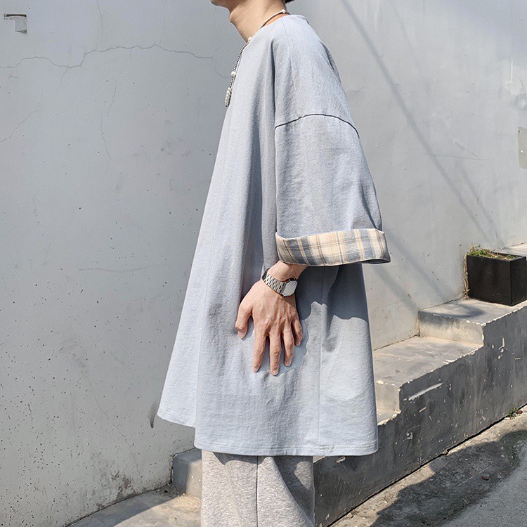 Áo Thun Tay Ngắn Màu Sắc Đơn Giản Cho Nam