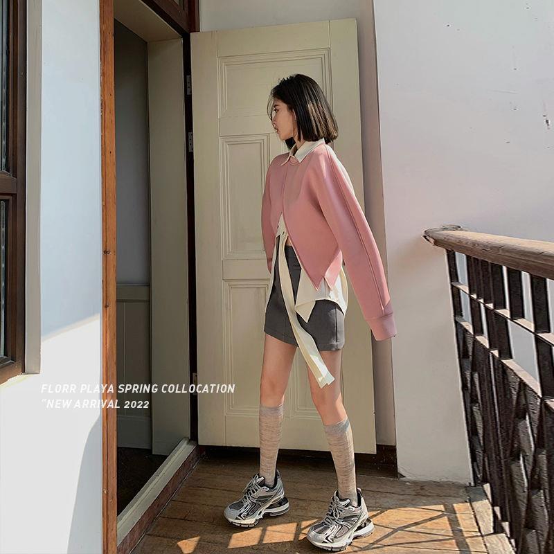 Áo Sơ Mi Khoác Ngoài Hai Mảnh Phong Cách Thời Trang Mùa Thu 2022