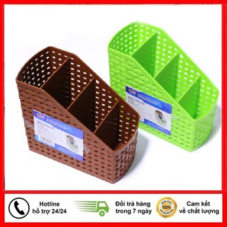 Khay nhựa tiện ích 4 ngăn, để bàn, đựng đồ, khay nhựa 4 ngăn, đựng bút, đồ dùng đa năng ⚡️𝐌𝐢𝐞̂̃𝐧 𝐏𝐡𝐢́ 𝐒𝐡𝐢𝐩⚡️