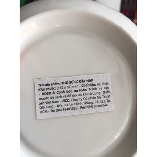 set 2 tô sứ có nắp đậy