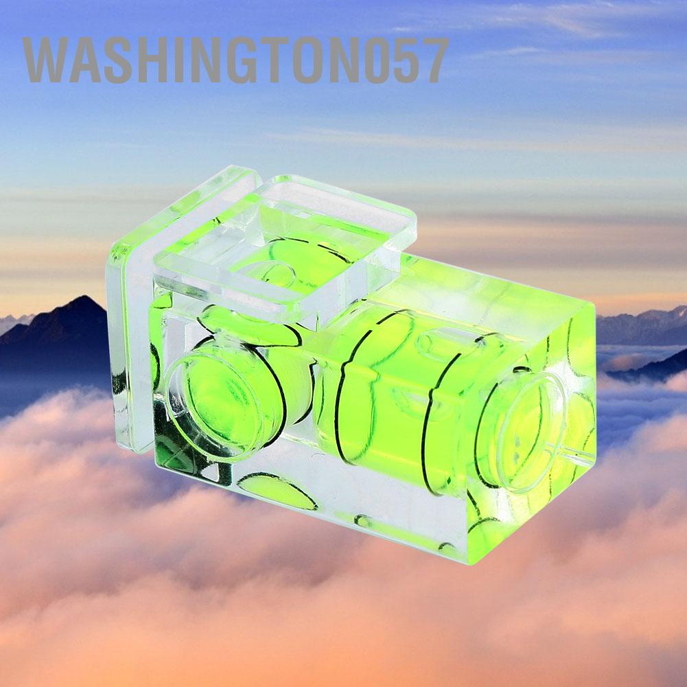 Washington057 Plastic Two Dimensional Small Hot Shoe Protector Cover Bubble Level for Universal SLR Camera