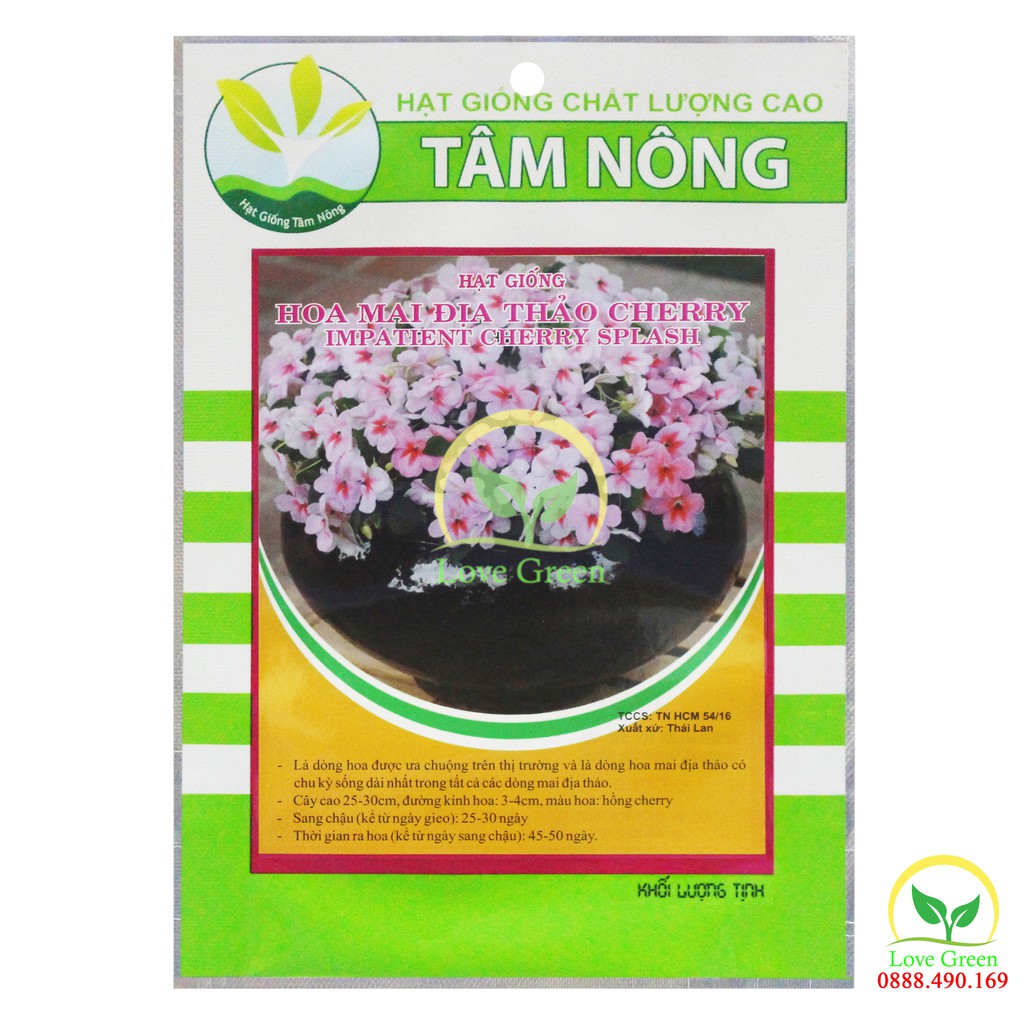 Hạt Giống Hoa Mai Địa Thảo Cherry 10H