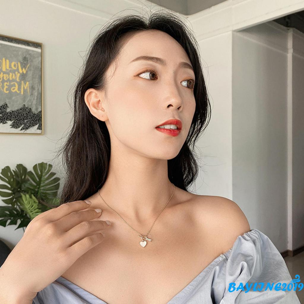 Vòng cổ Hợp Kim Mặt Hình Mũi Tên Và Trái Tim Thanh Lịch Cho Nữ