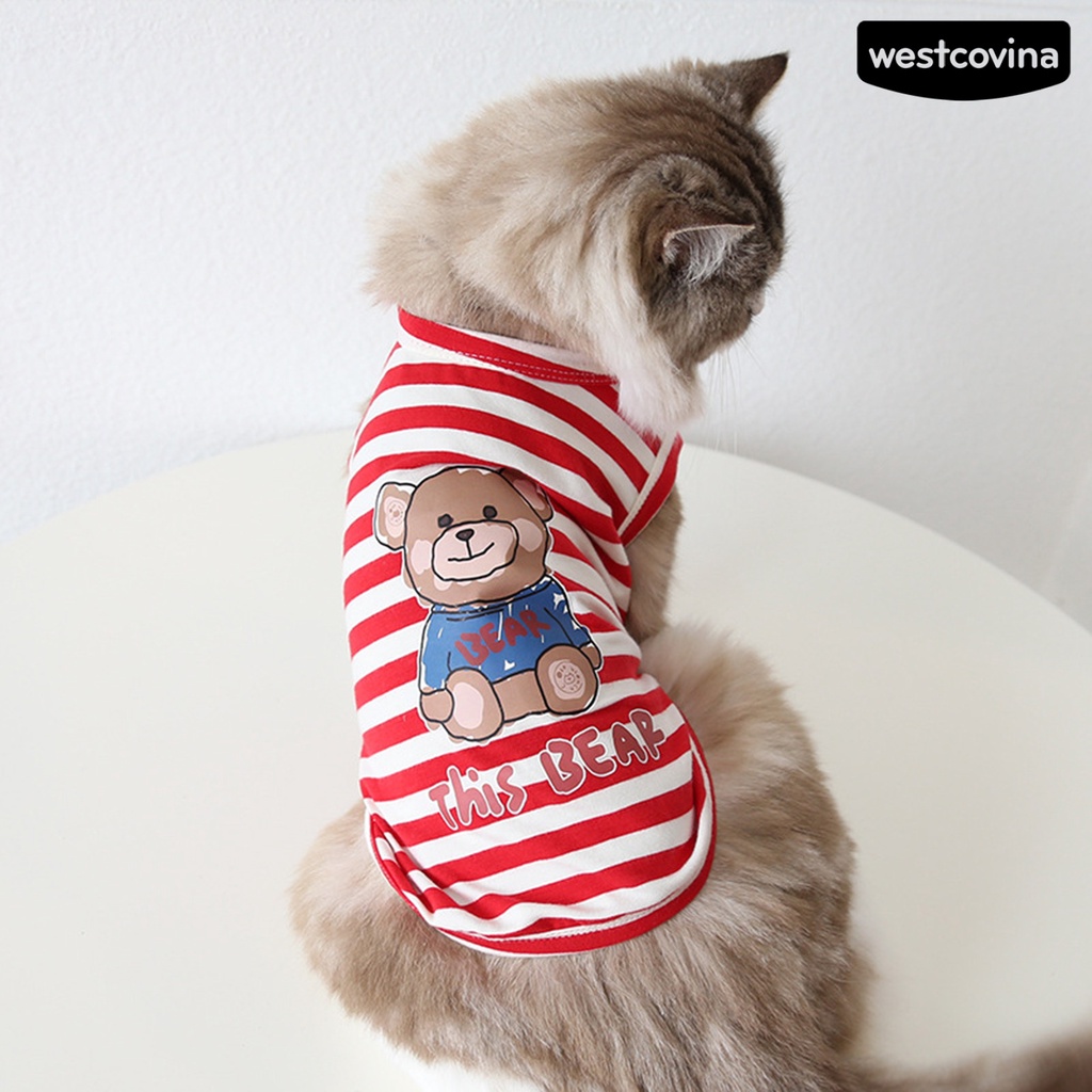 [Mới]♞Áo Thun Không Tay Nhiều Màu Cho Thú Cưng