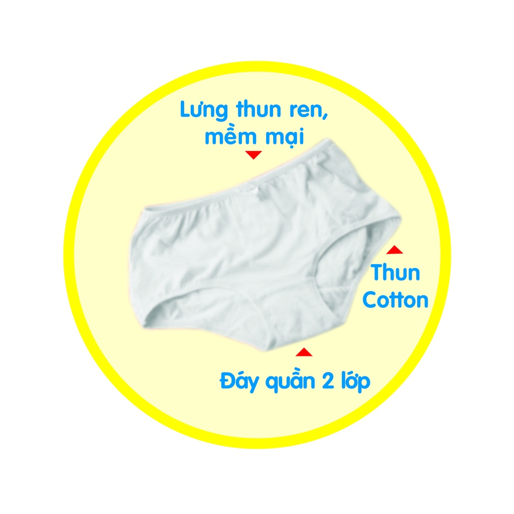 Quần lót cotton XXL (Combo 5 cái) mặc 1 lần ,có thể giặt tái sử dụng, dùng du lịch, mẹ sau sinh hoặc trong những ngày ấy