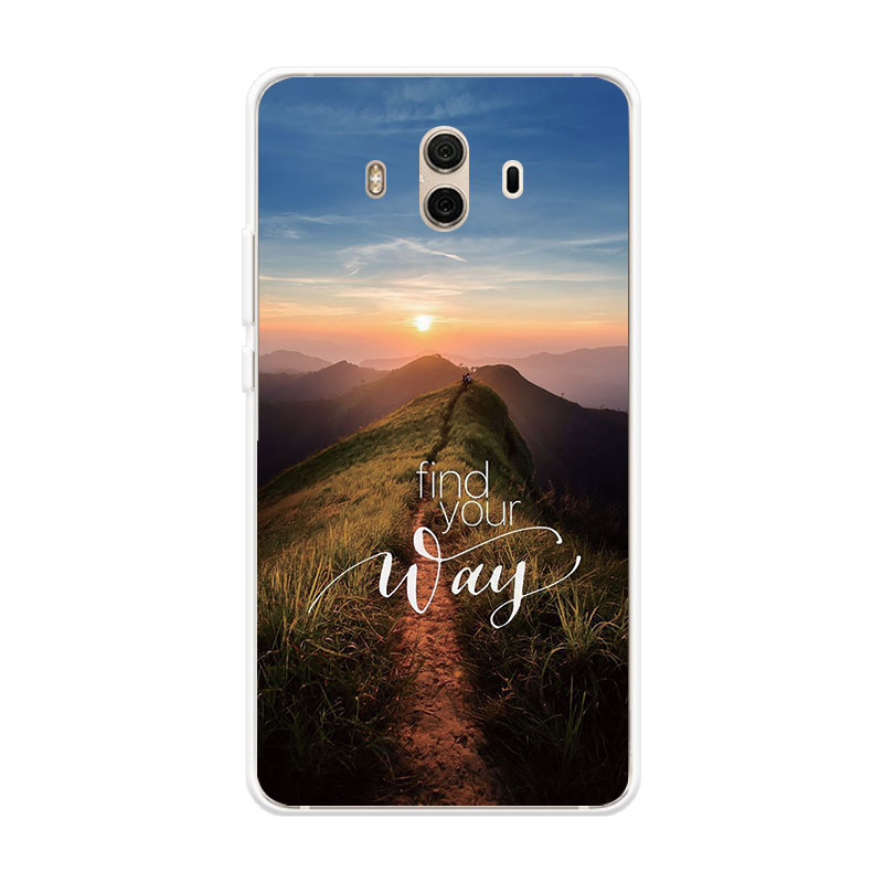 Ốp Lưng Huawei Mate 9 10 Mate9 Pro Mate10 Lite TPU mềm Case phong cảnh