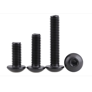 Vít Lục Giác M3 M4 M5 Đầu Tròn / Tròn Bằng Inox 304 Màu Đen Chuyên Dụng