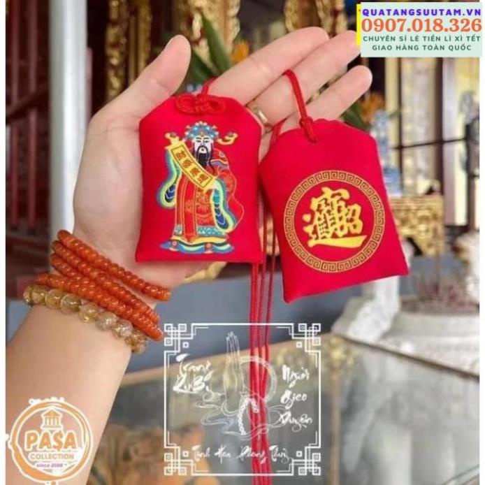 [TRỢ GIÁ] [HÀNG SẴN] Túi thần tài - túi tài lộc để bóp ví [Đã Khai Quang]