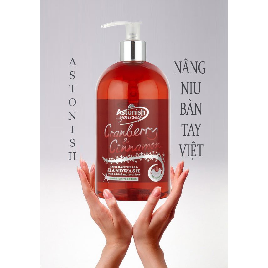 Nước rửa tay thảo dược nam việt quất &amp; quế Astonish C4650