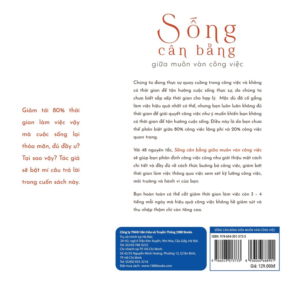 Sách - Sống Cân Bằng Giữa Muôn Vàn Công Việc - Noriaki Yamamoto