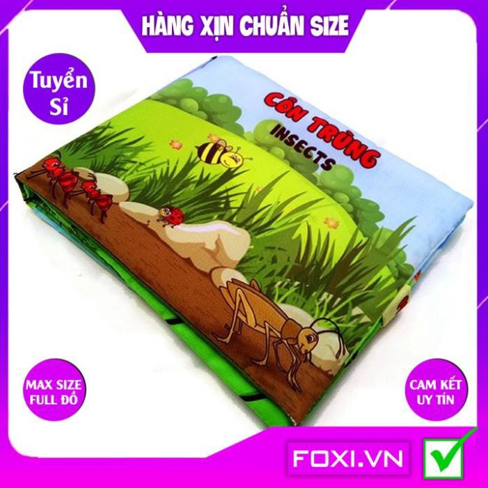 Sách vải cơ bản dành cho Bé sơ sinh với 16 chủ đề số đếm-cuộc sống-tự nhiên-cảnh báo nguy hiểm-Giúp bé vừa học vừa chơi