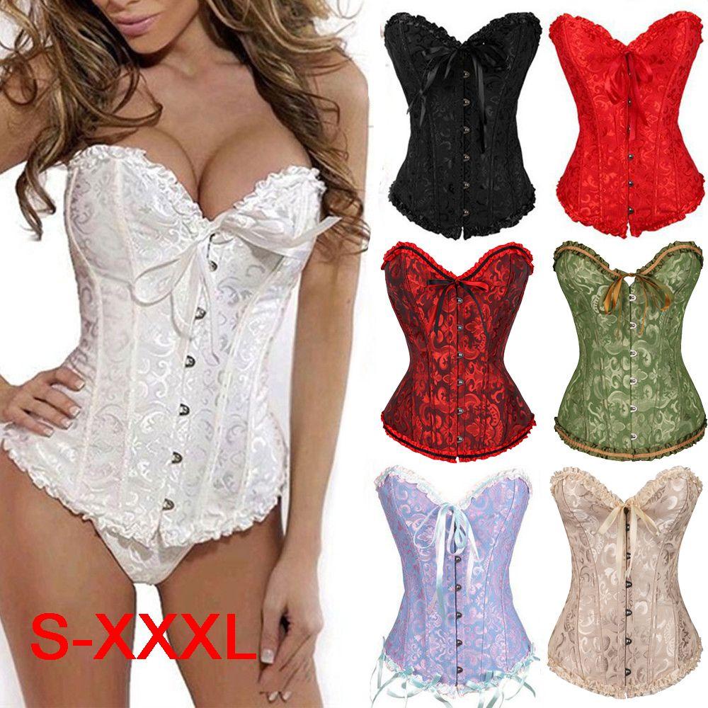 Niuyou Áo Nịt Ngực Corset Phối Dây Buộc Qua Xương Kiểu Gothic