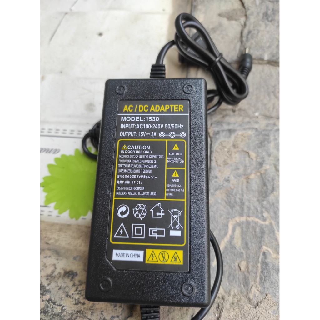 Adapter Chuyên Dùng Cho Loa Kéo Và Các Thiết Bị Điện Tử Có Đèn Led Nguồn 15V 3A