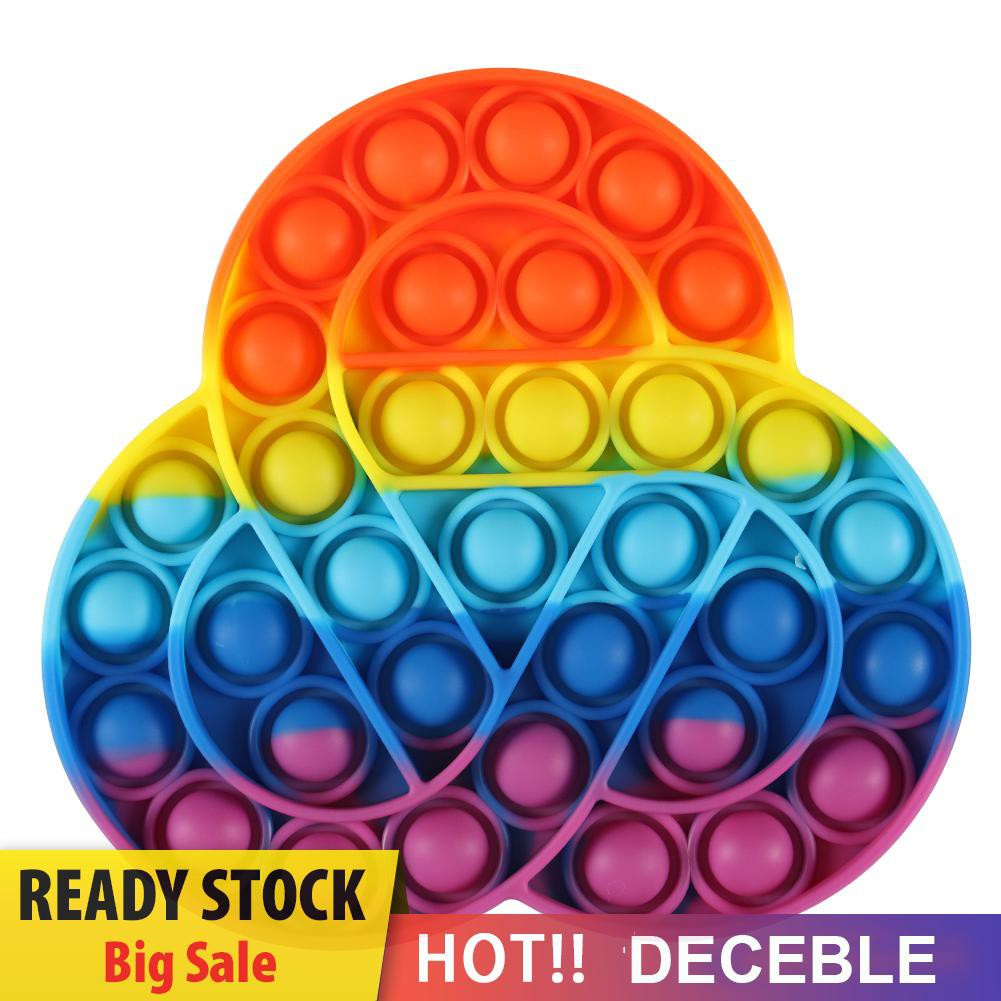 Pop It Fidget Đồ chơi 3/4 Rings Autism Needs Stress Reliever  Bubble Sensory Fidget Đồ chơis