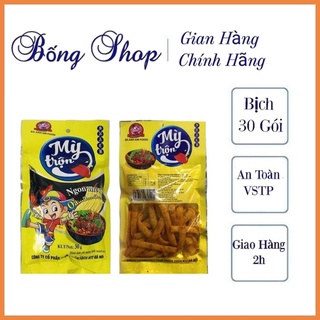 Bịch 30 gói snack mỳ trộn thơm ngon, cay cay date mới, đồ ăn vặt, món ngon tuổi thơ