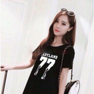 đầm dáng suông ren lai ( 2 màu đen và trắng)