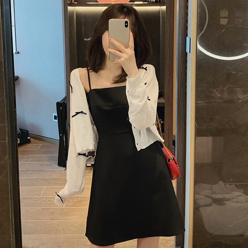 Korean Fashion Wild Retro Little Knitted Cardigan Long-sleeved Slim Sunscreen Cardigan