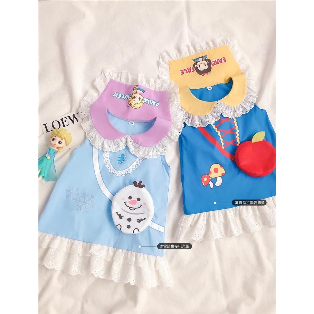 Đầm Sát Nách Họa Tiết Hoạt Hình Thời Trang Mùa Hè Hàn Quốc Cho Bé Gái