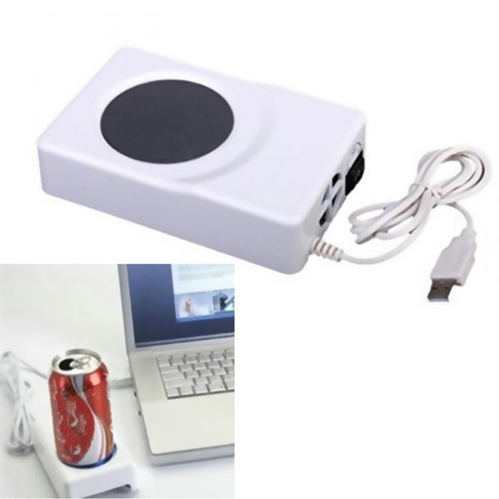 Máy làm lạnh và giữ ấm đồ uống mini để bàn sạc USB tiện dụng