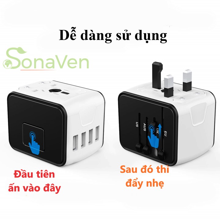 Ổ Cắm Điện Du Lịch Chính Hãng Quốc Tế - Adapter Travel