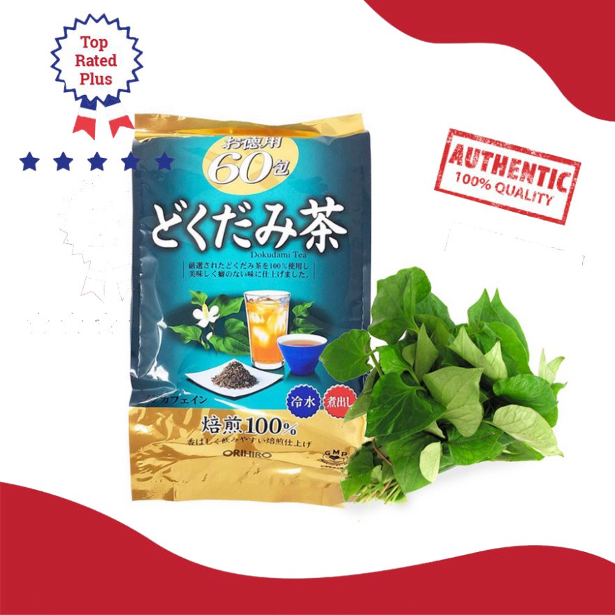 TRÀ DIẾP CÁ CỦA NHẬT ORIHIRO (60 GÓI/TÚI) - HÀNG NỘI ĐỊA NHẬT, DATE 06/2023 | BigBuy360 - bigbuy360.vn