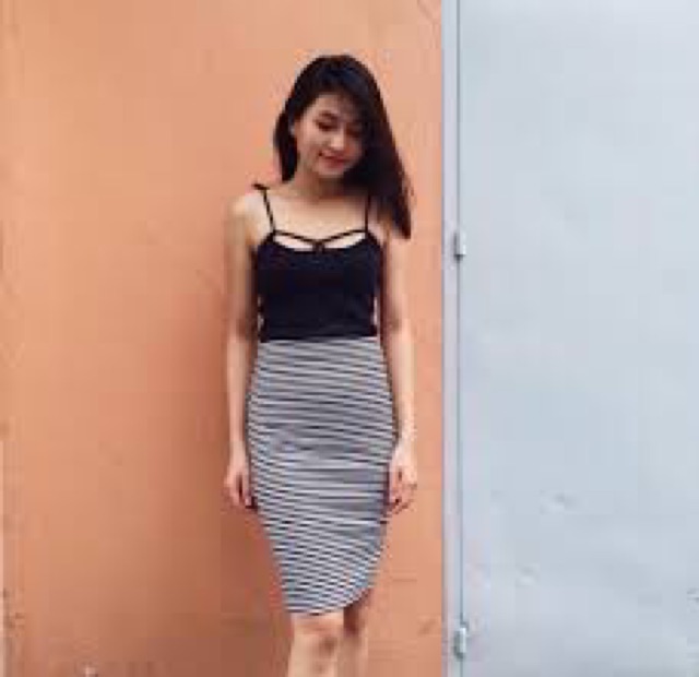 Áo thun nữ Đan dây croptop | BigBuy360 - bigbuy360.vn