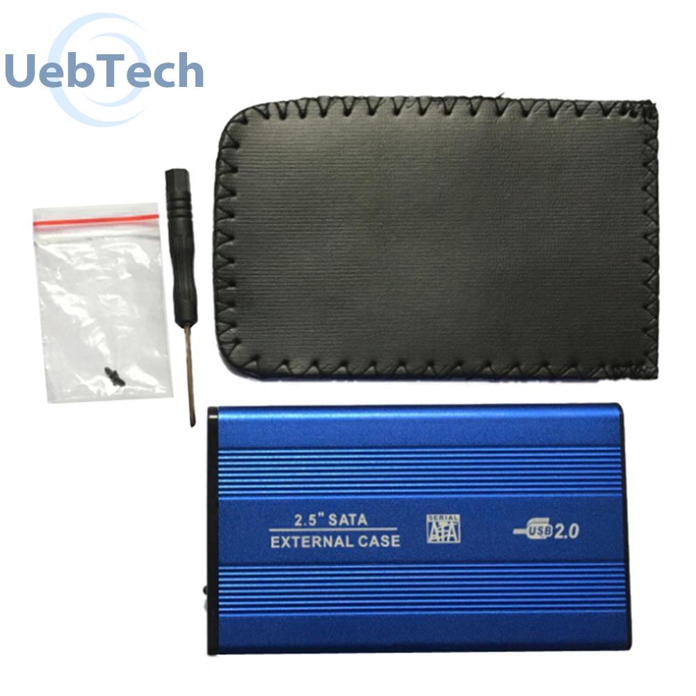 Hộp đĩa cứng di động bên ngoài Uebtech 2.5 inch USB 2.0 SATA bằng hợp kim nhôm