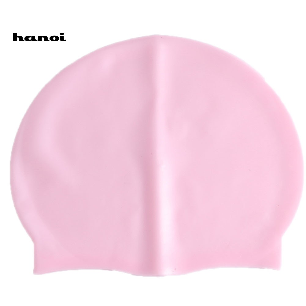 Mũ bơi lội chất liệu silicone đàn hồi chống thấm nước bảo vệ tai dành cho nam và nữ