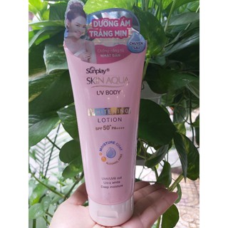 ￼
Kem Chống Nắng Dưỡng Thể Trắng Mịn Sunplay Skin Aqua Uv Body Whitening Lotion SPF 50+ Pa++++ (150G)