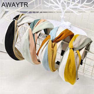 Băng đô vải chéo màu sắc cầu vồng thời trang dành cho nữ