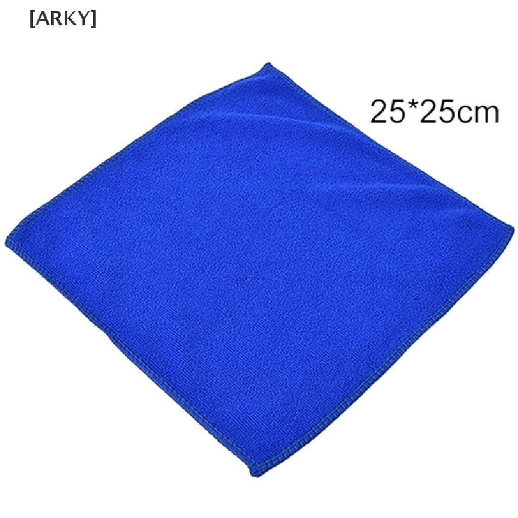 Set 5 Khăn Lau Xe Hơi Sợi Nhỏ Màu Xanh Dương Tuyệt Vời Tuyệt Vời