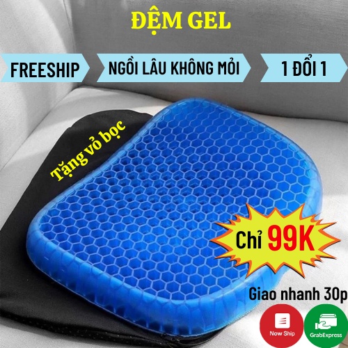 Đệm Ngồi, Đệm Ngồi Gel Lưới 3D, Nệm Gel Thoáng Khí Ngồi Lâu Không Mỏi Bin.home