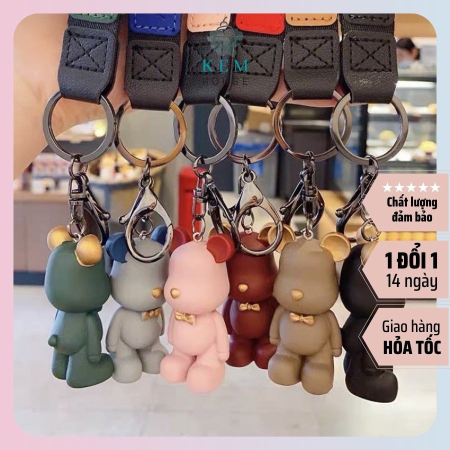 ⚡Móc khóa⚡ Móc khóa chó bulldog lv bearick phi hành gia gấu hồng, gấu xanh, gấu panda,gấu xanh ,gấu đỏ cực xinh.