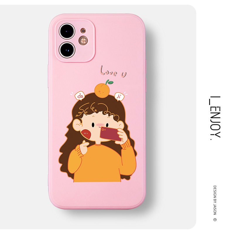 Ốp lưng GUMAN mềm chống bẩn cặp đôi dễ thương đẹp kute cho iPhone 13 12 11 PRO MAX SE 2020 X XR XS ip 8 7 6 6S PLUS R10 | BigBuy360 - bigbuy360.vn