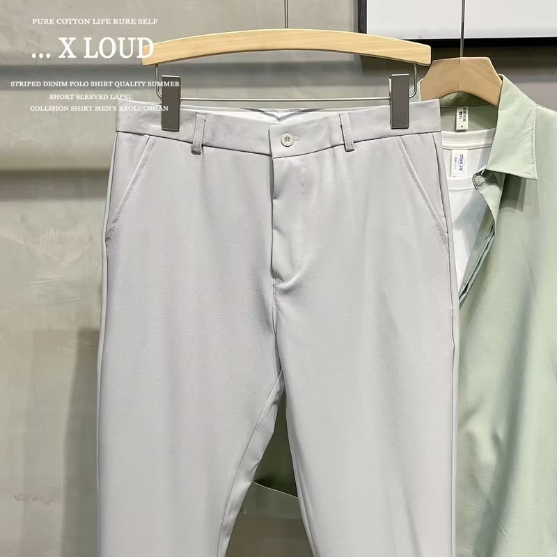 Quần Tây Ống Đứng Dáng Rộng Màu Trơn Thời Trang Thu Đông Hàn Quốc 2022