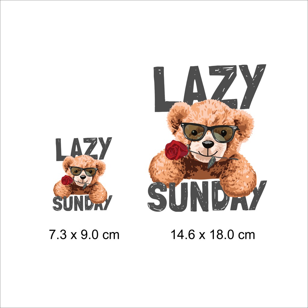 Hình ủi , hình in nhiệt  - GẤU LƯỜI