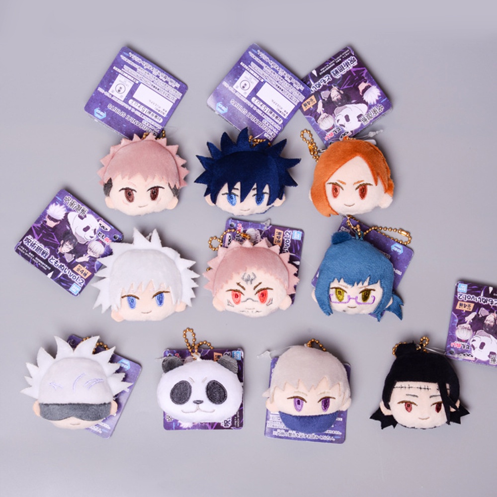 Móc khóa hình nhân vật anime Jujutsu Kaisen Itadori Yuji Fushiguro Megumi Gojo vui nhộn thời trang 5cm