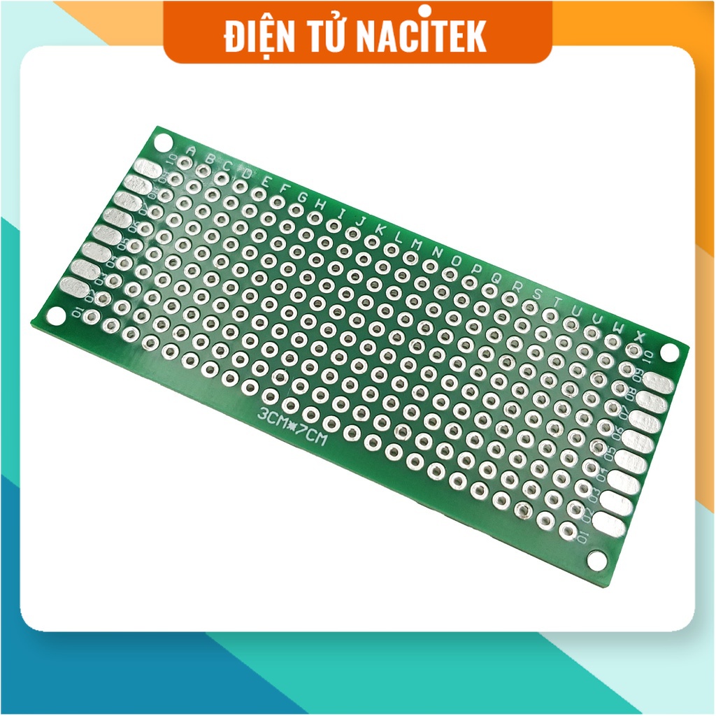 Test board hàn, Bản mạch hàn 2 mặt 3x7mm Sợi thủy tinh