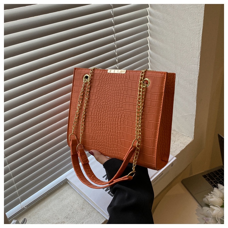 Túi Đeo Vai Họa Tiết Da Cá Sấu Phong Cách Retro Thời Trang Mùa Thu Mới 2022