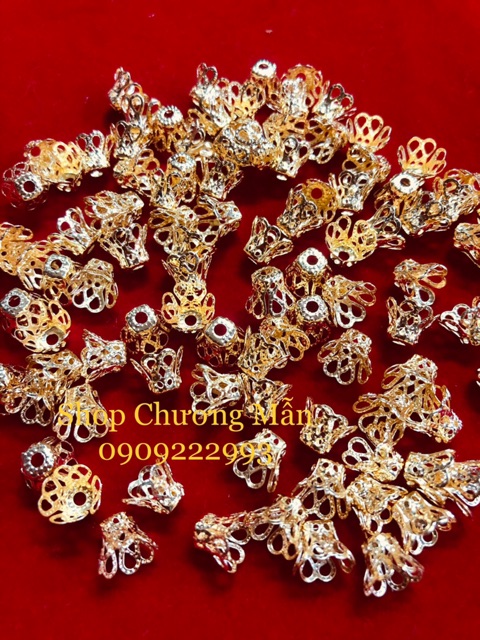 200 Cái Vương Miện Xi Mạ Vàng Trang Trí Phụ Kiện Handmade