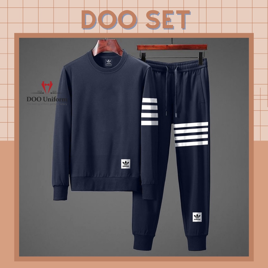 [DOO SET] Thời trang nam mùa đông cao cấp, Set đồ thể thao form Hàn Quốc