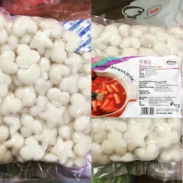 500gr BÁNH GẠO TOKBOKKI HÌNH SAO HOA TIM