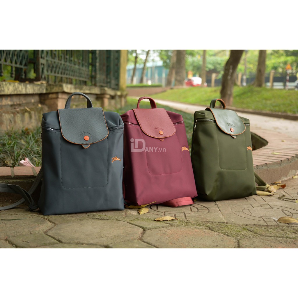 Balo longchamp xanh rêu