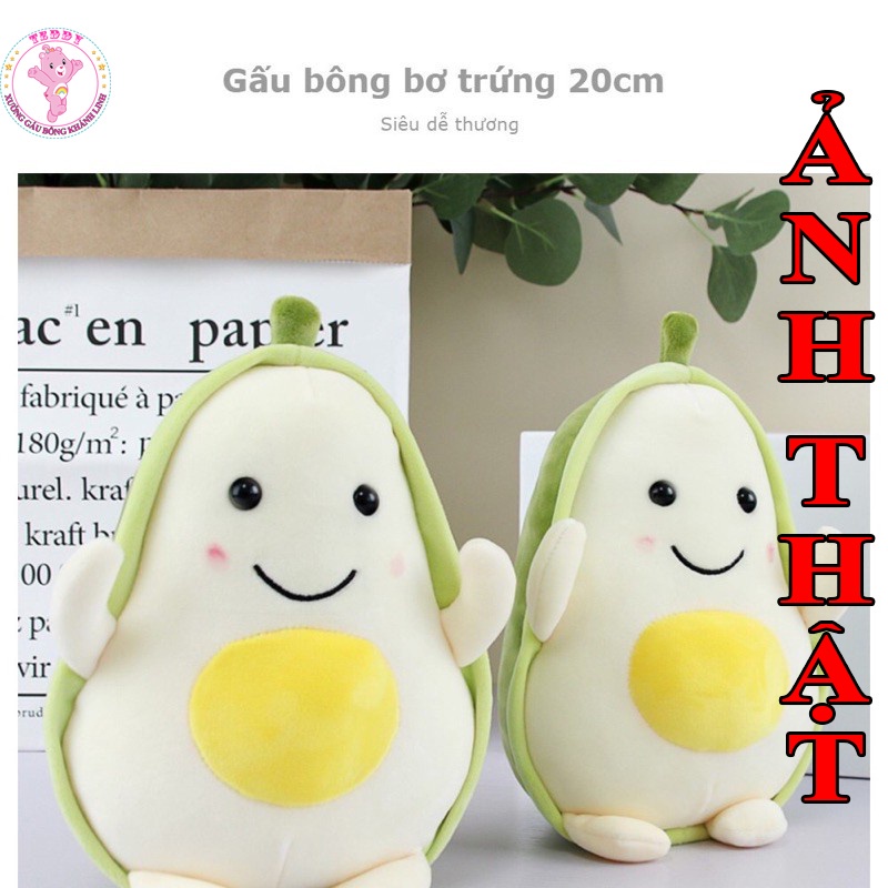 Gấu Bông Bơ Trứng Size Mini 20Cm Siêu Đáng Yêu Hàng Cao Cấp Xuất Siêu Thị Có Thể Giặt Máy