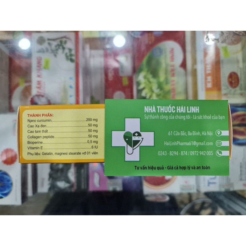 [CHÍNH HÃNG] NANO CURCUMIN TAM THẤT XẠ ĐEN – HỌC VIỆN QUÂN Y