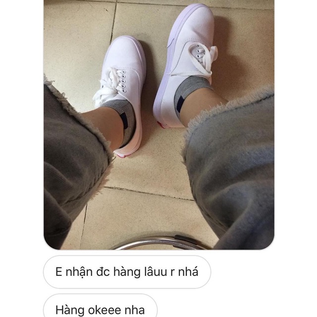 COMBO GIÀY V.A.N.S A.U.T.H.E.N.T.I.C W.H.I.T.E (FULL BOX-FULL TAG) TẶNG VỚ | BigBuy360 - bigbuy360.vn