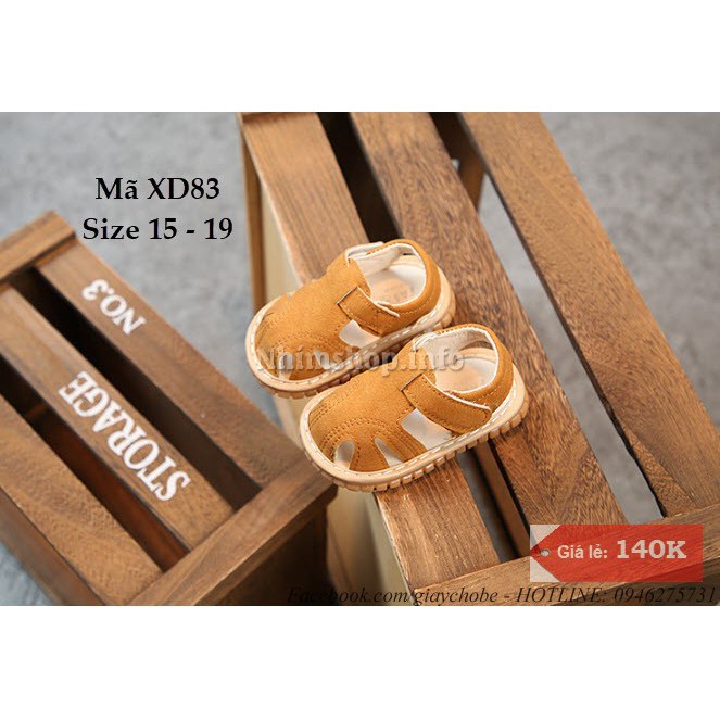 Dép sandal tập đi bé trai 6 - 18 tháng XD83