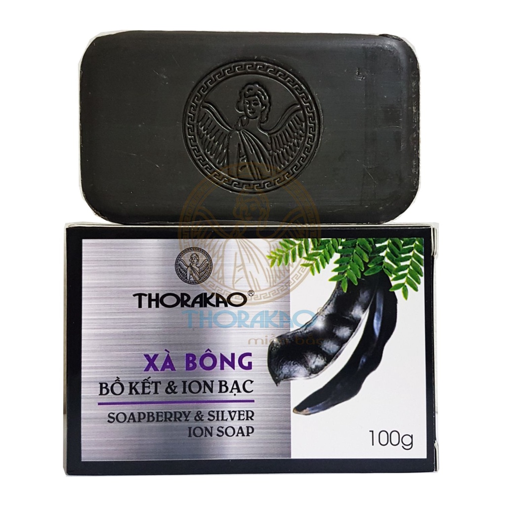 Xà bông Bồ kết Ion Bạc Thorakao 100g